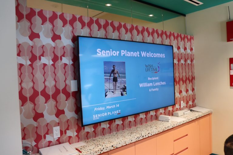 Senior Planet welcome screen